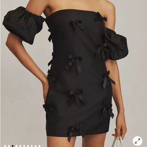Anthropologie “Hutch” Bow Mini Dress